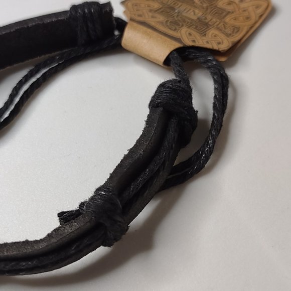 Catholic Black Band Bracelet With Tags - Picture 5 of 12